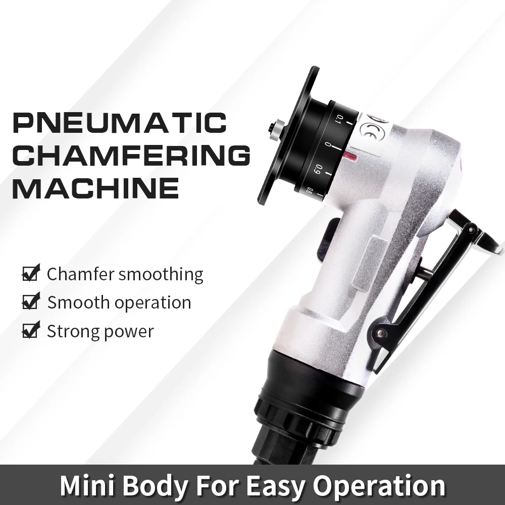 

45° Manual Pneumatic Chamfering Machine Arc Air Beveling Linear Chamfer Machines Tools Metal Trimming Arc Corner Deburring Kit
