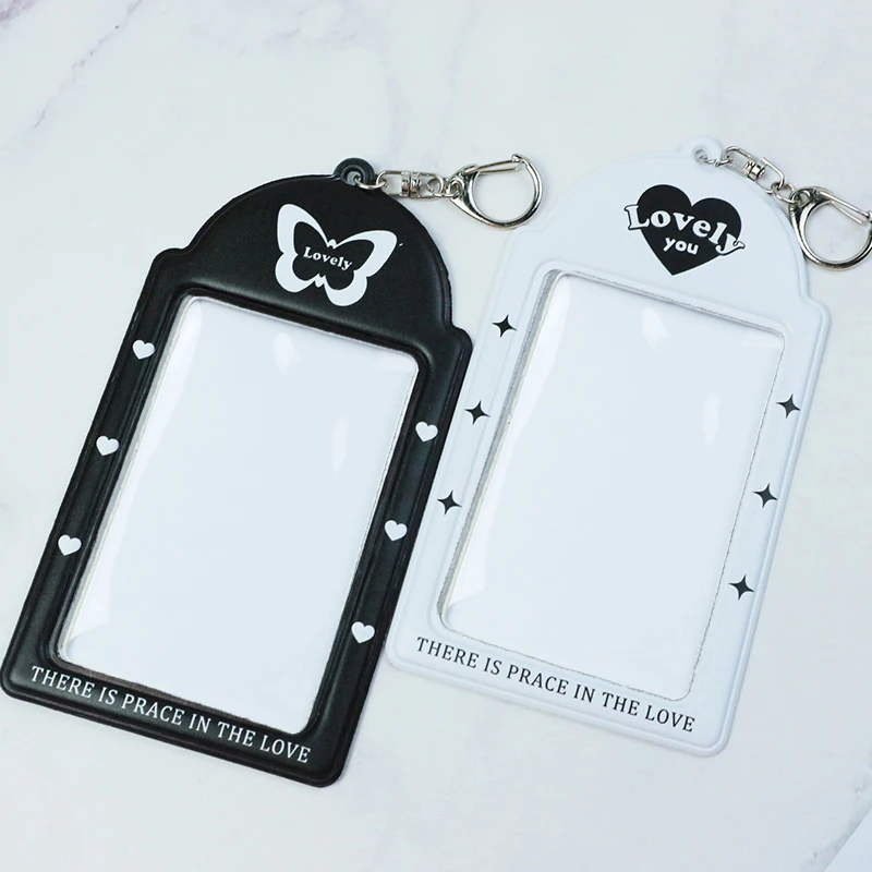 Lovely Butterfly Love Photocard Holder Keychain Kpop Idol Photo Sleeve ID Card Cover Student Girl Bag Pendant Black White
Lovely Butterfly Love Photocard Holder Keychain Kpop Idol Photo Sleeve ID Card Cover Student Girl Bag Pendant Black White
