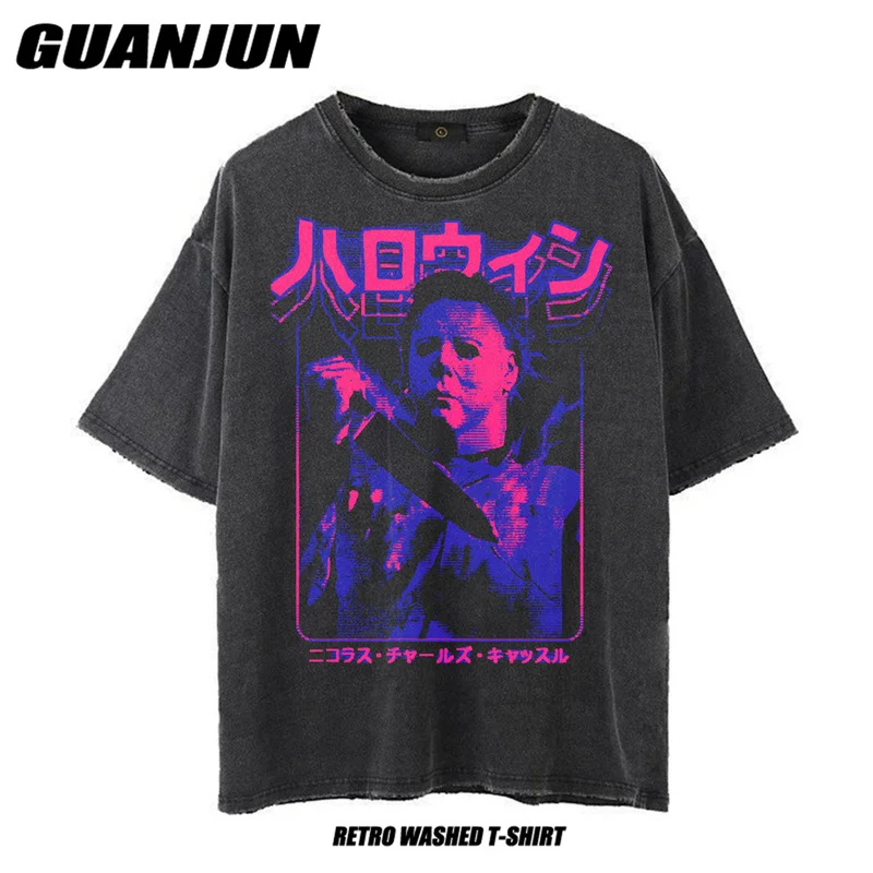 Футболка мужская оверсайз в стиле хип-хоп с принтом Джейсона Майкла
Футболка мужская оверсайз в стиле хип-хоп с принтом Джейсона Майкла