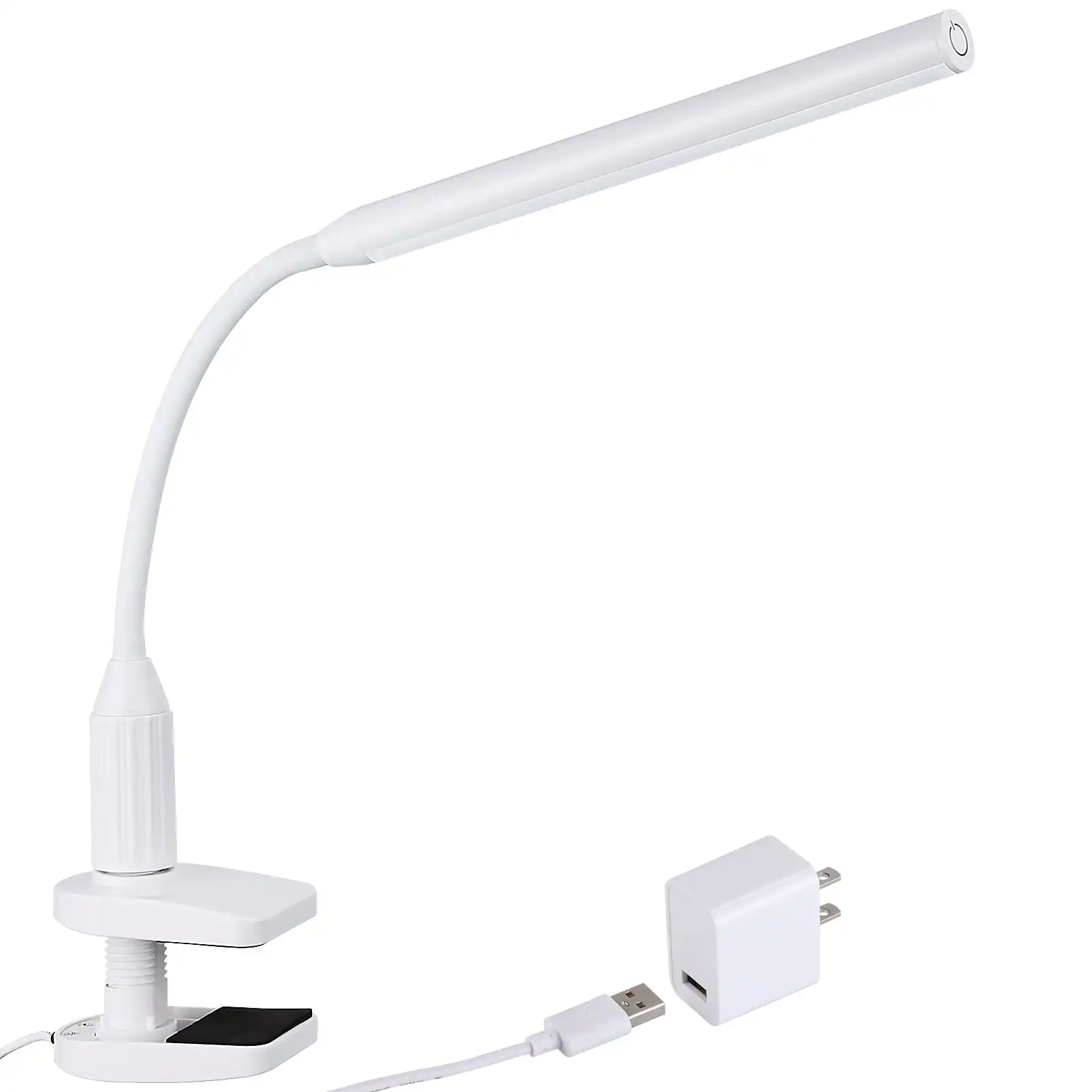 5W Dimmable Clamp Desk Lamp, 26 LEDs Eye-Care Touch Sensitive Light with Memory Function, 4000K Cool White, USB Powered, Power A
5W Dimmable Clamp Desk Lamp, 26 LEDs Eye-Care Touch Sensitive Light with Memory Function, 4000K Cool White, USB Powered, Power A