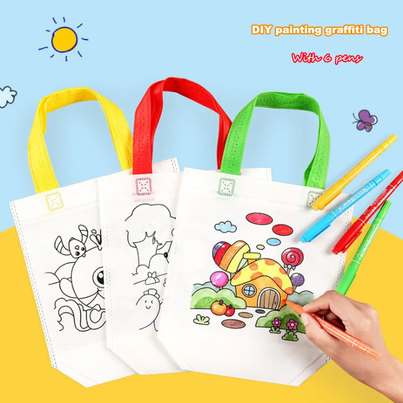 20Pcs/set DIY Graffiti Bag Handmade Painting Puzzles for Kids Arts Crafts Color Filling Drawing Toy Kindergarten Handbags
20Pcs/set DIY Graffiti Bag Handmade Painting Puzzles for Kids Arts Crafts Color Filling Drawing Toy Kindergarten Handbags