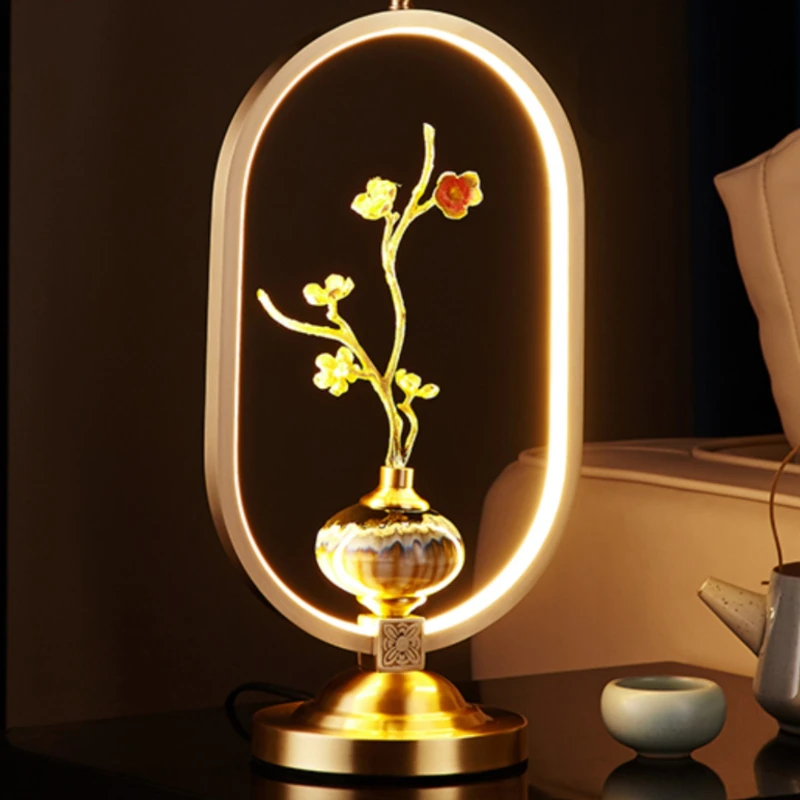 Lamei Creative All Copper New Chinese Table Lamp Zen Chinese Style Bedside Lamp Classical Living Room Lamp Study Lamp
Lamei Creative All Copper New Chinese Table Lamp Zen Chinese Style Bedside Lamp Classical Living Room Lamp Study Lamp