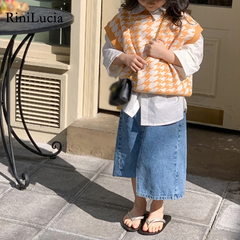 RiniLucia Girl Denim Skirts Asymmetrical Fashion Korean Style All-match Midi Dress Girl Kids Children's Clothing Girls Spring
RiniLucia Girl Denim Skirts Asymmetrical Fashion Korean Style All-match Midi Dress Girl Kids Children's Clothing Girls Spring