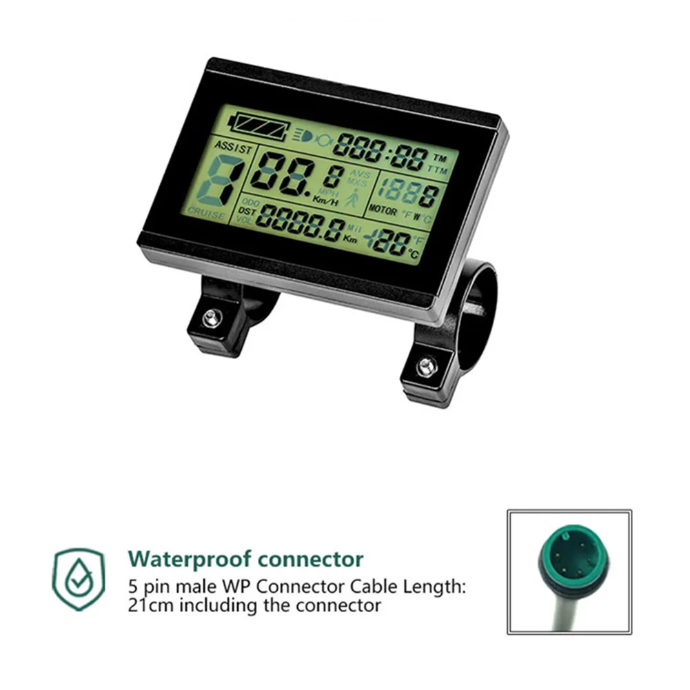 1pc E-Bike Pedelecs Display For-Bafang Display KT-LCD 3 With Control Panel 5 Pin Higo Connector Green Electric Bicycle Parts
1pc E-Bike Pedelecs Display For-Bafang Display KT-LCD 3 With Control Panel 5 Pin Higo Connector Green Electric Bicycle Parts
