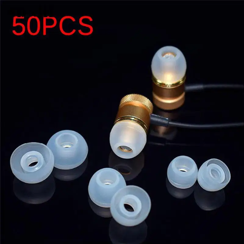 

50pcs/lot Soft Silicon Ear Tip Cover Replacement Earbud Covers For HTC In-Ear Headphones Earphones Accessories
