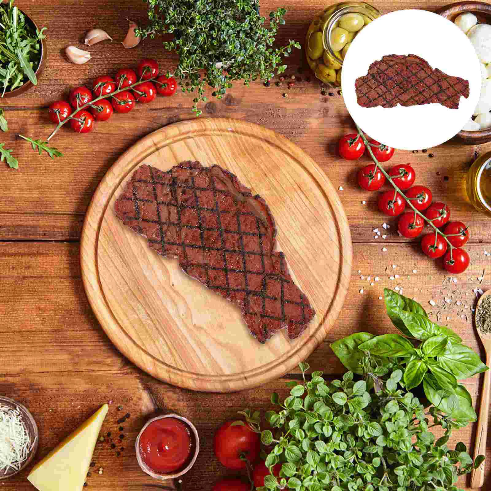 Toy Steakmodel Beef Meat Fake Artificial Lifelike Roast Simulation Prop Kid Playing Cooked Toys Displaygrill Kids Cooking
Toy Steakmodel Beef Meat Fake Artificial Lifelike Roast Simulation Prop Kid Playing Cooked Toys Displaygrill Kids Cooking