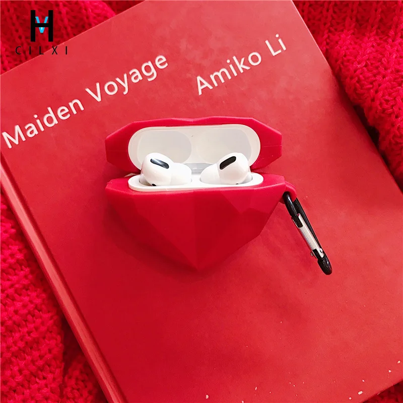 VHCILXI for airpods pro case creative diamond red heart wireless earphone case for airpods 3 2 1 3D silicone earphone case
VHCILXI for airpods pro case creative diamond red heart wireless earphone case for airpods 3 2 1 3D silicone earphone case