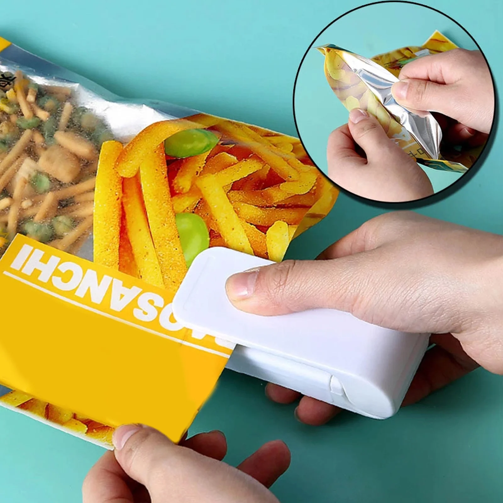 Портативный герметик для закусок, Ручной пресс, Электрический герметик, маленький пластиковый герметик, портативные кухонные аксессуары
Портативный герметик для закусок, Ручной пресс, Электрический герметик, маленький пластиковый герметик, портативные кухонные аксессуары