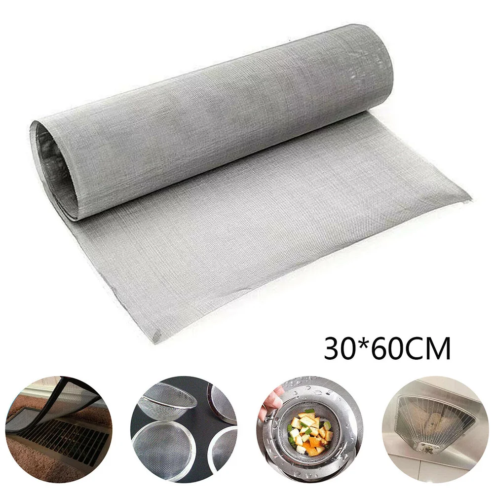 100 Mesh Stainless Steel Mesh Woven Wire Mesh 60x30cm Woven Cloth Screen Wire Filter Sheet Home Use Screening Filter
100 Mesh Stainless Steel Mesh Woven Wire Mesh 60x30cm Woven Cloth Screen Wire Filter Sheet Home Use Screening Filter