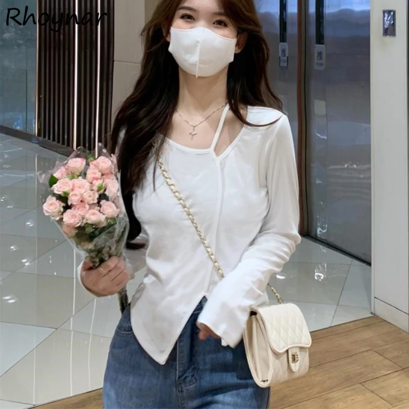 Футболка женская с длинным рукавом, модная Асимметричная Милая однотонная приталенная Мягкая универсальная Базовая рубашка в Корейском ст...
Футболка женская с длинным рукавом, модная Асимметричная Милая однотонная приталенная Мягкая универсальная Базовая рубашка в Корейском ст...