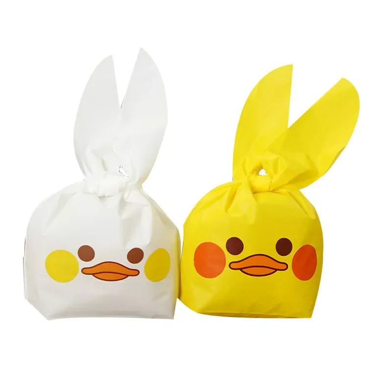 

10 PCS Cute Bunny Duck Packaging Candy Cookie Rabbit Long Ear For Sweets Party Goodie Packing Wedding Cake Bags Gift Bag Present