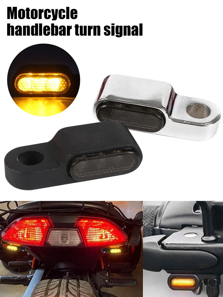 2PCS Universal LED Motorcycle Turn Signal Light 12v Amber Brake Clutch Mount Mini LED Indicator Amber for Motorcycle Handlebar
2PCS Universal LED Motorcycle Turn Signal Light 12v Amber Brake Clutch Mount Mini LED Indicator Amber for Motorcycle Handlebar