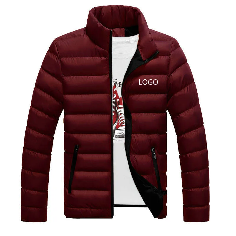 

2023 New Fashio Custom logo Winter Jackets Parka Men Autumn Warm Outwear Brand Slim Mens Coats Casual Windbreaker