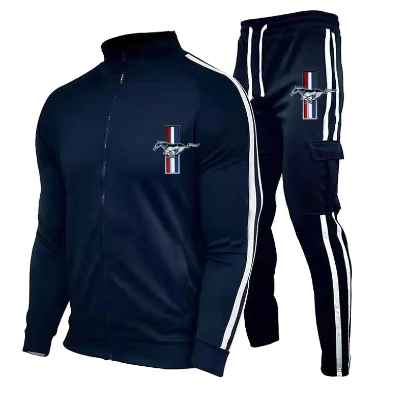 Casual Tracksuit Sportswear Jacket + Trousers 2-piece Set Jogging Pocket Outdoor Men Cardigan Pant Stripe Fashion Spring Autumn
Casual Tracksuit Sportswear Jacket + Trousers 2-piece Set Jogging Pocket Outdoor Men Cardigan Pant Stripe Fashion Spring Autumn