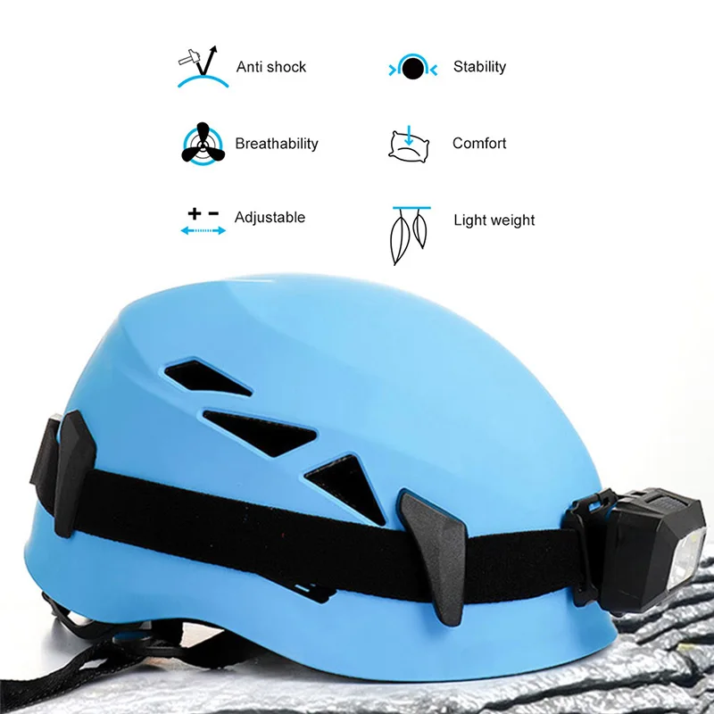 

Outdoor Mountaineering Helmet Rescue Downhill Safety Helmet Drifting Safety Climbing Helmets Half-covered Sports Equipment