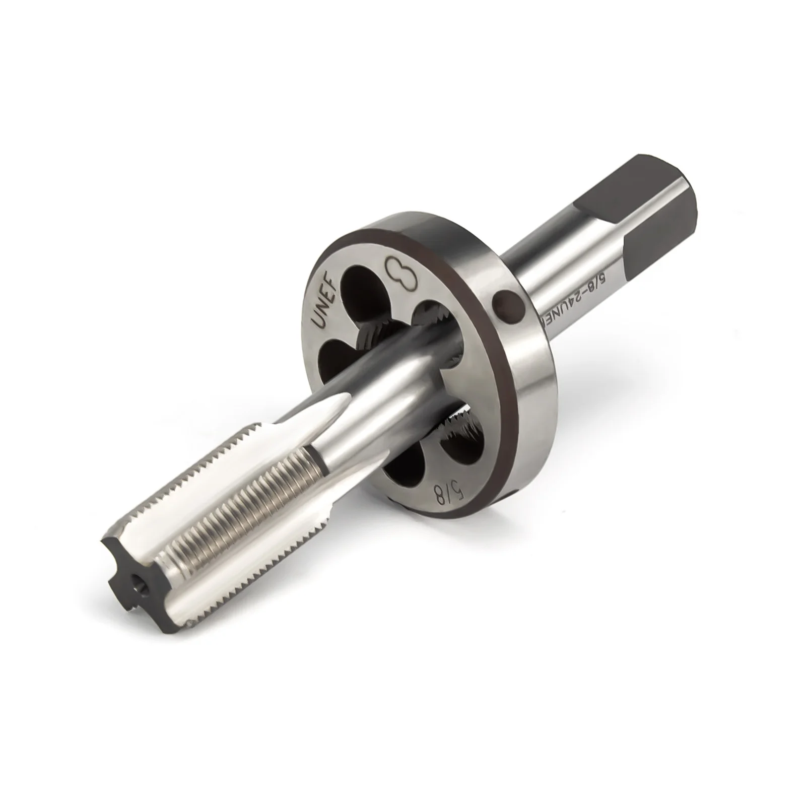 Fittings Burkit 5/8"-24 UNEF Tap and Die Set 5/8 x 24 Machine Thread Tap Round Right Hand
Fittings Burkit 5/8"-24 UNEF Tap and Die Set 5/8 x 24 Machine Thread Tap Round Right Hand