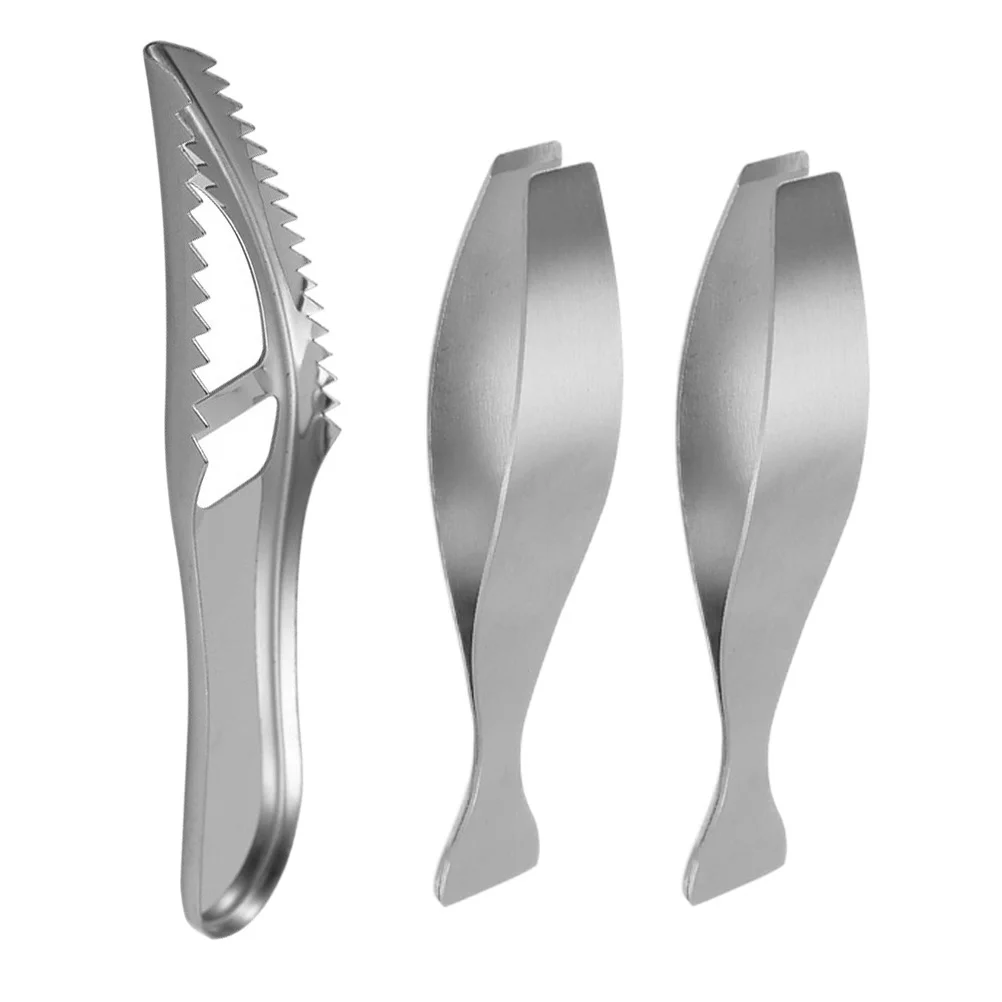 Stainless Steel Fish Scale Planer Kitchen Gadget Fishbone Tweezer Scraper Remover Cleaner
Stainless Steel Fish Scale Planer Kitchen Gadget Fishbone Tweezer Scraper Remover Cleaner
