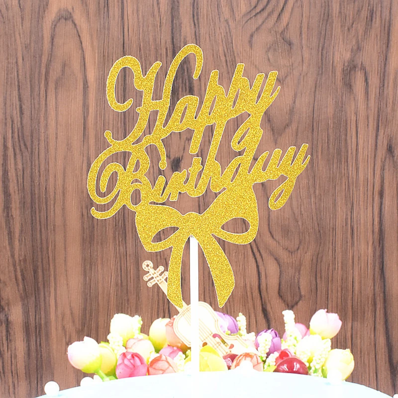 10Pcs Bow Happy Birthday Cake Card Flag Topper Child Girl Birthday Party Decorations Baby Shower Candy CupCake Baking Supplies
10Pcs Bow Happy Birthday Cake Card Flag Topper Child Girl Birthday Party Decorations Baby Shower Candy CupCake Baking Supplies