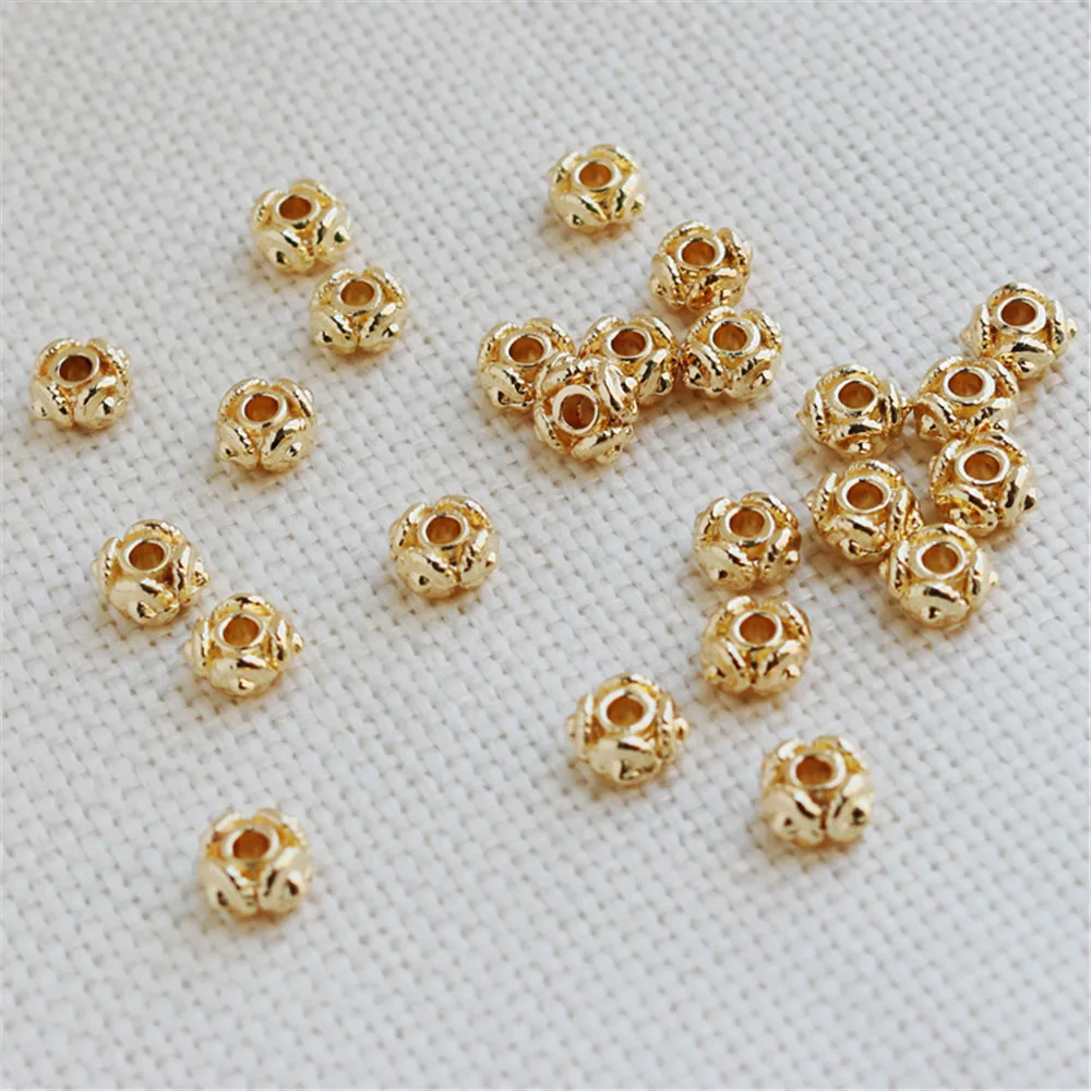 14K Gold Filled Plated Gear dragonfly eye flat bead 4*7mm electroplated loose bead DIY bracelet necklace light gold hand bead
14K Gold Filled Plated Gear dragonfly eye flat bead 4*7mm electroplated loose bead DIY bracelet necklace light gold hand bead