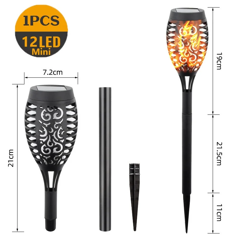 12 LED Solar Flame Torch Light Outdoor Pack Waterproof Decor Lighting Auto on/Off Pathway Lights for Garden Landscape Lawn Lamp
12 LED Solar Flame Torch Light Outdoor Pack Waterproof Decor Lighting Auto on/Off Pathway Lights for Garden Landscape Lawn Lamp