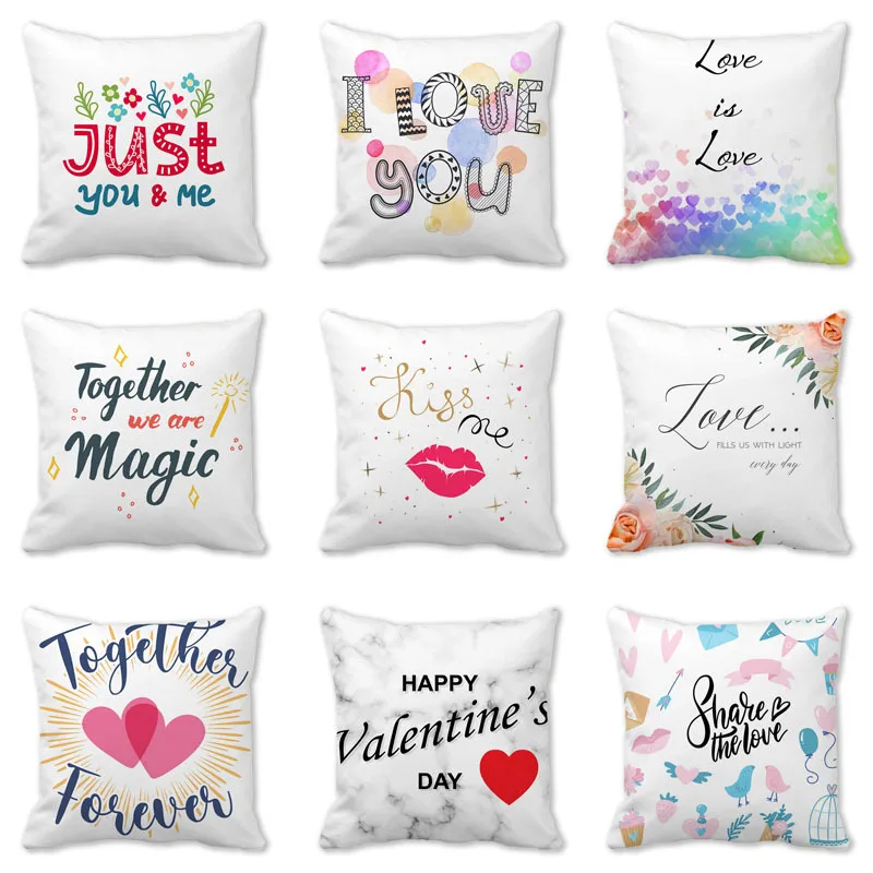 Happy Valentine's Day Peach Skin Plush Pillow Case Cushion Pillow Case
Happy Valentine's Day Peach Skin Plush Pillow Case Cushion Pillow Case