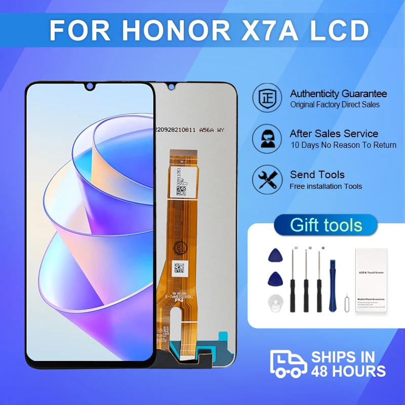 6,75 дюймовый телефон для Huawei Honor X7A, ЖК-дисплей с сенсорной панелью и дигитайзером в сборе для Honor Play 40 Plus, дисплей с рамкой