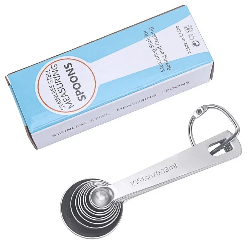 Stainless Steel Measuring Spoons 9pcs Circular Baking Scale Scoop Kitchen Seasoning Dry and Liquid Ingredients Measure Spoon Set
Stainless Steel Measuring Spoons 9pcs Circular Baking Scale Scoop Kitchen Seasoning Dry and Liquid Ingredients Measure Spoon Set