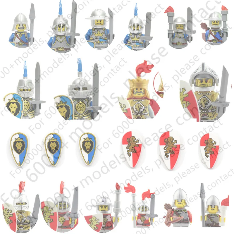 8PCS Set AX9801 Blue Lion Skeleton Red Dragon Knight Assembling Building Blocks Human Doll toy Medieval Knight Archer Warrior
8PCS Set AX9801 Blue Lion Skeleton Red Dragon Knight Assembling Building Blocks Human Doll toy Medieval Knight Archer Warrior
