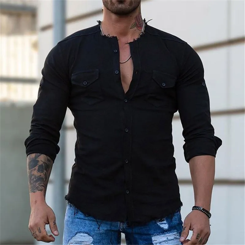 Men Clothing 2022 Casual Shirts Men's Solid Color Slim Fit Long Sleeve Shirts Fashion Cardigan Tops Camisas Para Hombre
Men Clothing 2022 Casual Shirts Men's Solid Color Slim Fit Long Sleeve Shirts Fashion Cardigan Tops Camisas Para Hombre