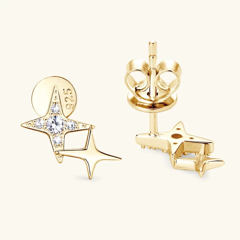 Женские серьги-гвоздики в виде звезды, серебро 2,0 пробы, 925 мм
Женские серьги-гвоздики в виде звезды, серебро 2,0 пробы, 925 мм