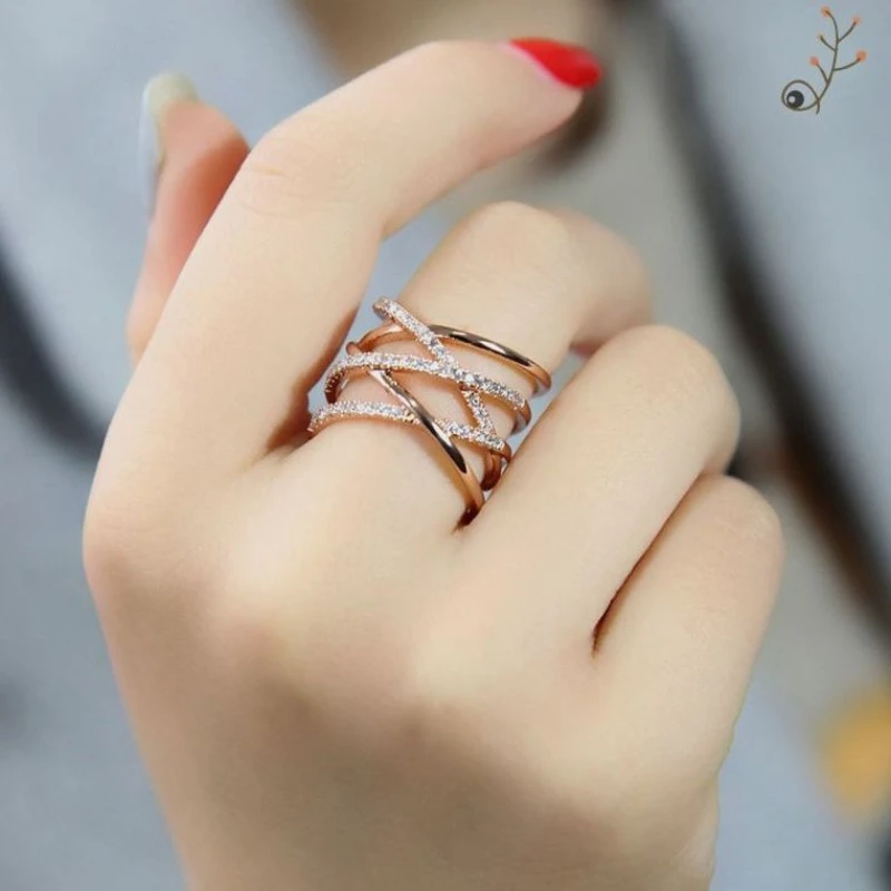 2020 New Simple Rhinestone Alloy Ring Women's Opening Multi Layer Fashion Winding Index Finger Ring Creative Jewelry
2020 New Simple Rhinestone Alloy Ring Women's Opening Multi Layer Fashion Winding Index Finger Ring Creative Jewelry