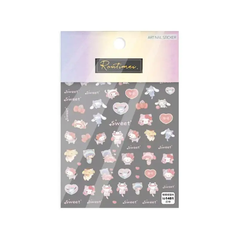 Kawaii Sanrio Jewelry Anime Cinnamoroll Cute Dog Cartoon Bow Doll Print Creative Embossed 5D Nail Sticker Toys for Girls Gifts
Kawaii Sanrio Jewelry Anime Cinnamoroll Cute Dog Cartoon Bow Doll Print Creative Embossed 5D Nail Sticker Toys for Girls Gifts