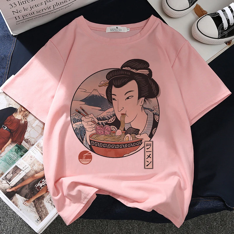 Japane Style Noodle Graphic Print T-shirt Women Harajuku Aesthetic Pink Tops Tshirt 2022 New Summer Fashion Y2k Female T Shirt
Japane Style Noodle Graphic Print T-shirt Women Harajuku Aesthetic Pink Tops Tshirt 2022 New Summer Fashion Y2k Female T Shirt