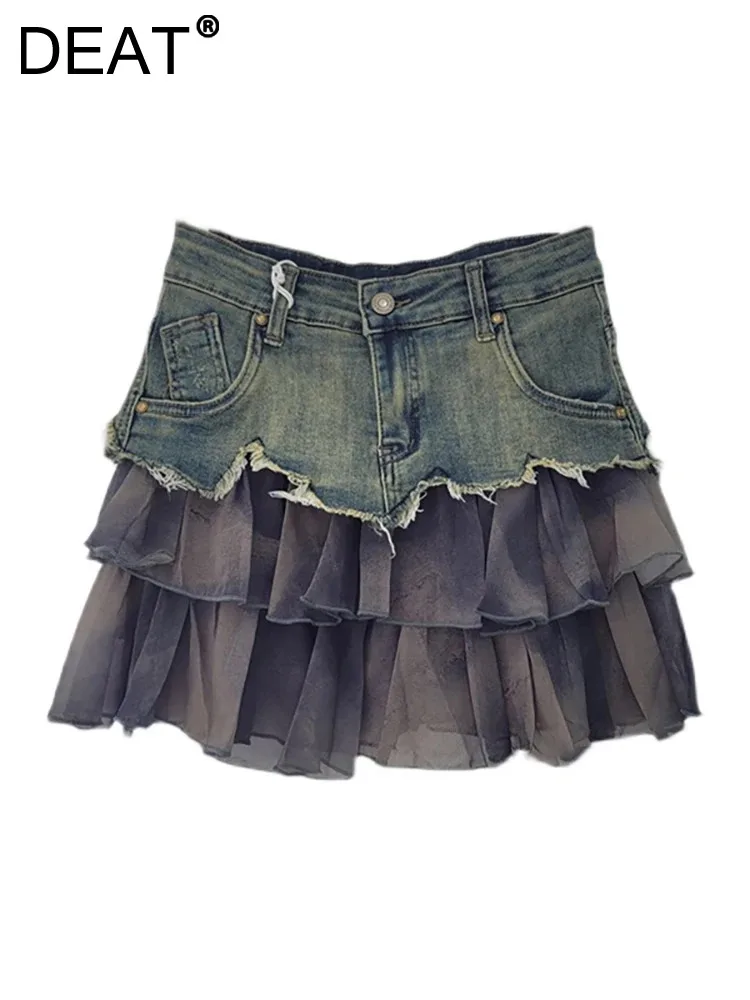 Женская джинсовая юбка DEAT, плиссированная Двухслойная юбка из газовой ткани с асимметричными заушниками, 29L6301, для зимы, 2023
Женская джинсовая юбка DEAT, плиссированная Двухслойная юбка из газовой ткани с асимметричными заушниками, 29L6301, для зимы, 2023