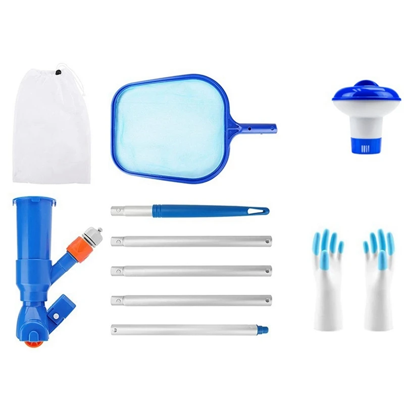 Pool Vacuum Cleaner,Portable Pool Maintenance Kit,Pool Skimmer Sets For Swimming Pool Pond Fountain Cleaning,Leaves,Etc
Pool Vacuum Cleaner,Portable Pool Maintenance Kit,Pool Skimmer Sets For Swimming Pool Pond Fountain Cleaning,Leaves,Etc