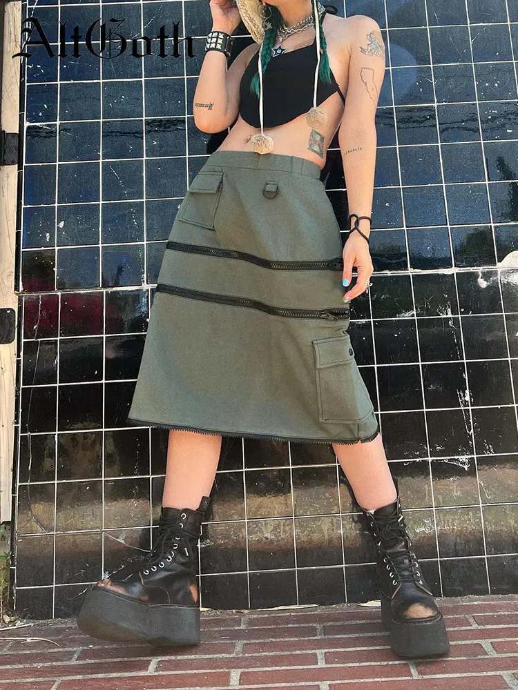 AltGoth Vintage Y2k E-girl Cargo Skirt Women Streetwear Grunge Gothic Punk Zipper Detachable Skirte Emo Alt Harajuku Skirt Femme
AltGoth Vintage Y2k E-girl Cargo Skirt Women Streetwear Grunge Gothic Punk Zipper Detachable Skirte Emo Alt Harajuku Skirt Femme