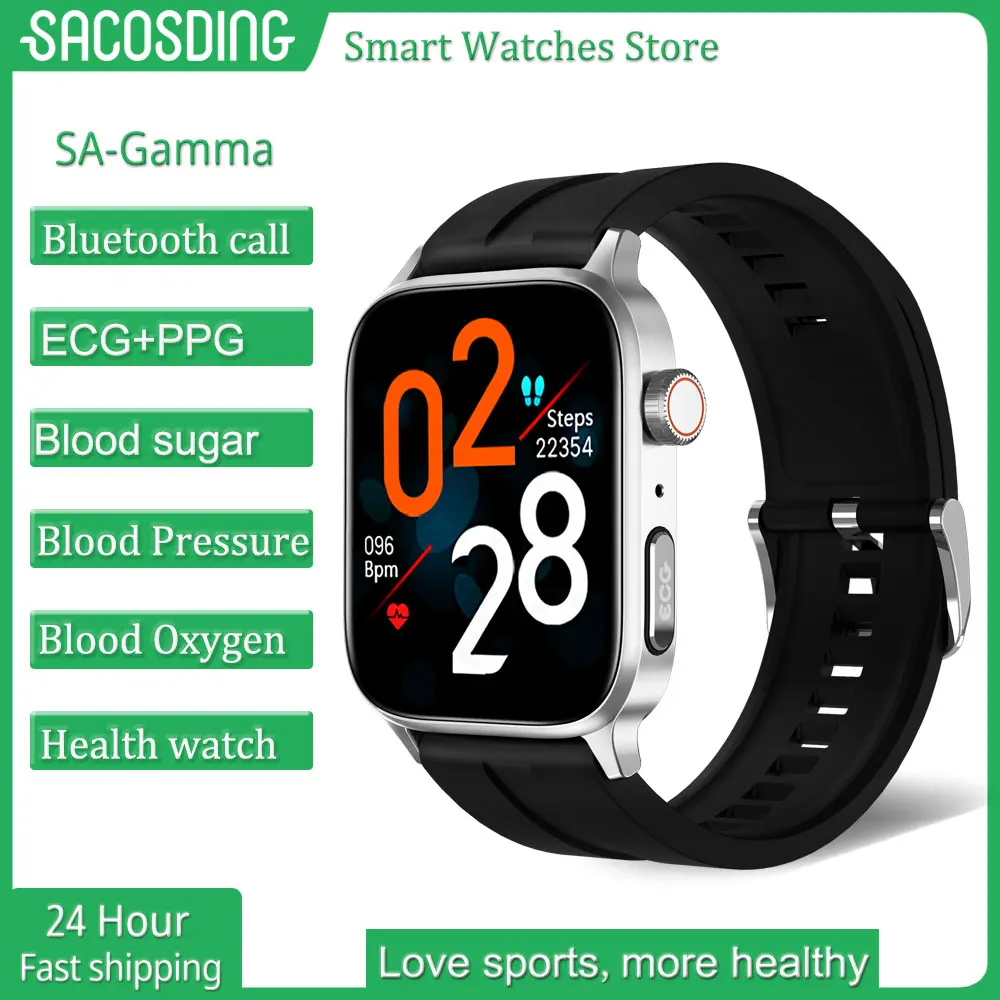 Health Blood Glucose ECG+PPG Smart Watch HD Bluetooth Call NFC Watch Body Temperature Heart Rate Monitor Smartwatch Blood Oxygen 
Health Blood Glucose ECG+PPG Smart Watch HD Bluetooth Call NFC Watch Body Temperature Heart Rate Monitor Smartwatch Blood Oxygen