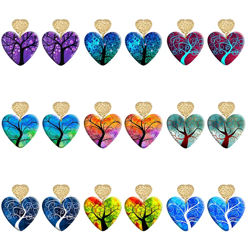 Tree Of Life Love Acrylic Heart Hook Earrings For Women Piercing Ear Drop Dangle Jewelry R1020
Tree Of Life Love Acrylic Heart Hook Earrings For Women Piercing Ear Drop Dangle Jewelry R1020