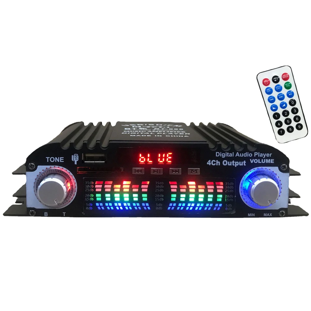 Цифровой Аудиоусилитель 1600 Вт (пиковая Мощность) С FM-радио, USB, Bluetooth, 4-канальный, Для Караоке
Цифровой Аудиоусилитель 1600 Вт (пиковая Мощность) С FM-радио, USB, Bluetooth, 4-канальный, Для Караоке
