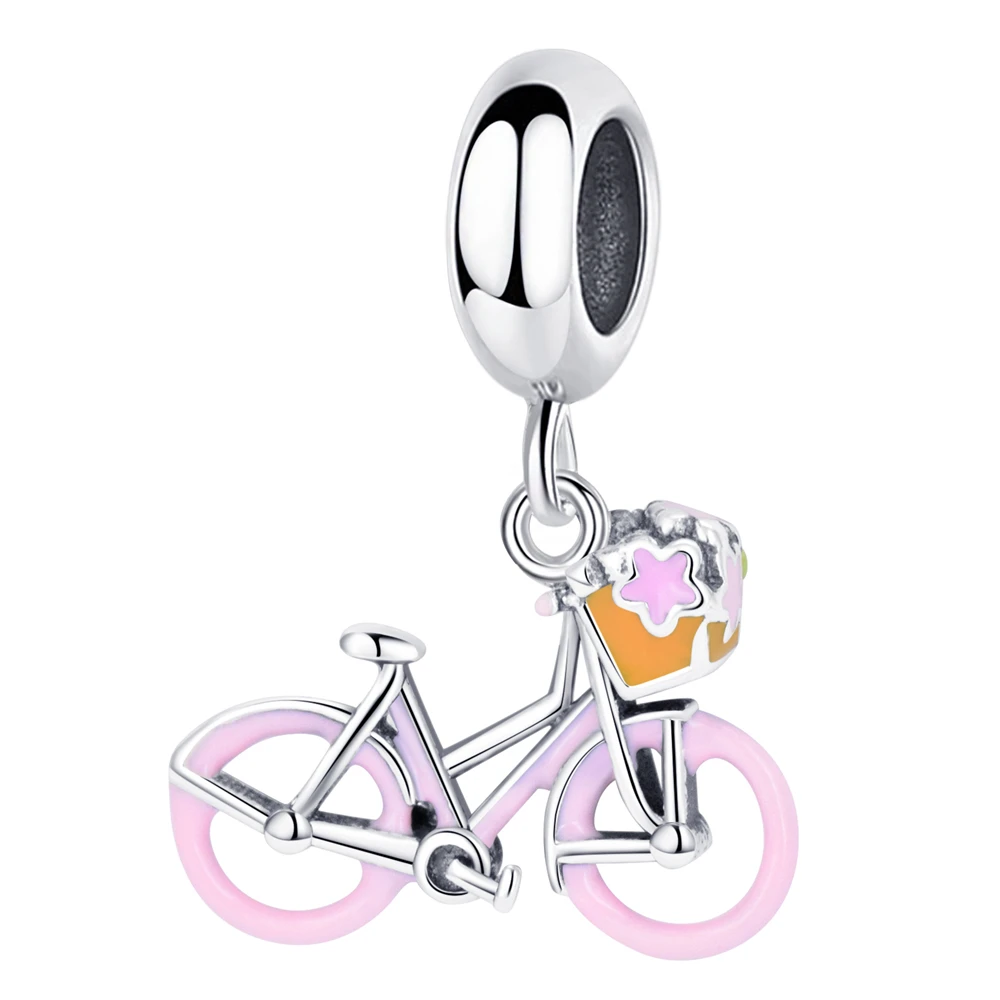 PANQDIY 925 Sterling Silver Cartoon Pink Bicycle Charm Enamel Neckalce Bike Pendant For Women DIY Jewelry Fashion AccessorieGift
PANQDIY 925 Sterling Silver Cartoon Pink Bicycle Charm Enamel Neckalce Bike Pendant For Women DIY Jewelry Fashion AccessorieGift