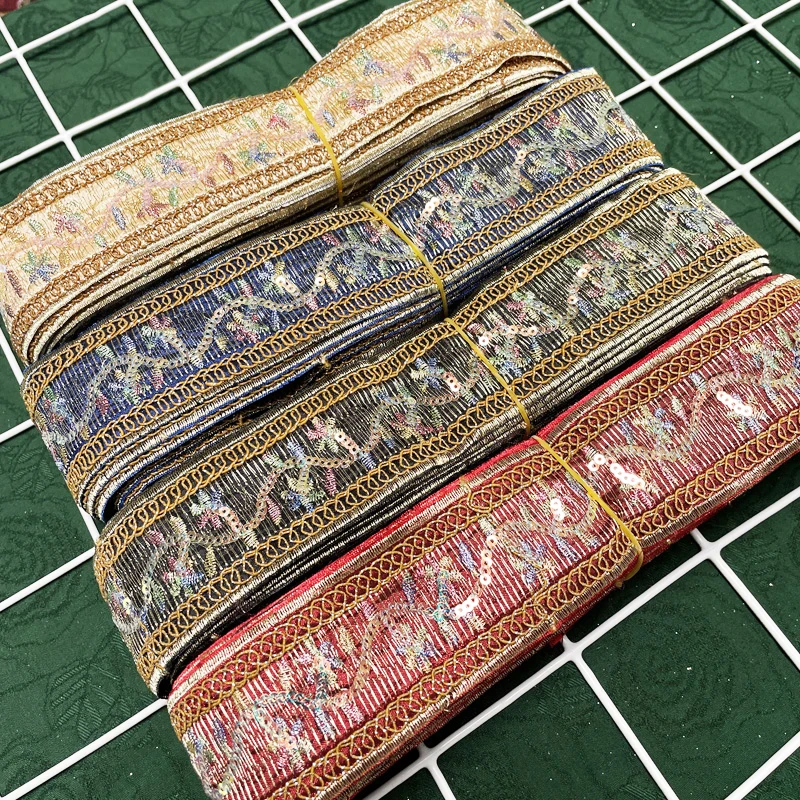 Ethnic Lace Colored Sequins Curtain Jewelry Accessories Clothing Collar Cuffs Decoration Handmade Creative Diy Pillow Edge
Ethnic Lace Colored Sequins Curtain Jewelry Accessories Clothing Collar Cuffs Decoration Handmade Creative Diy Pillow Edge
