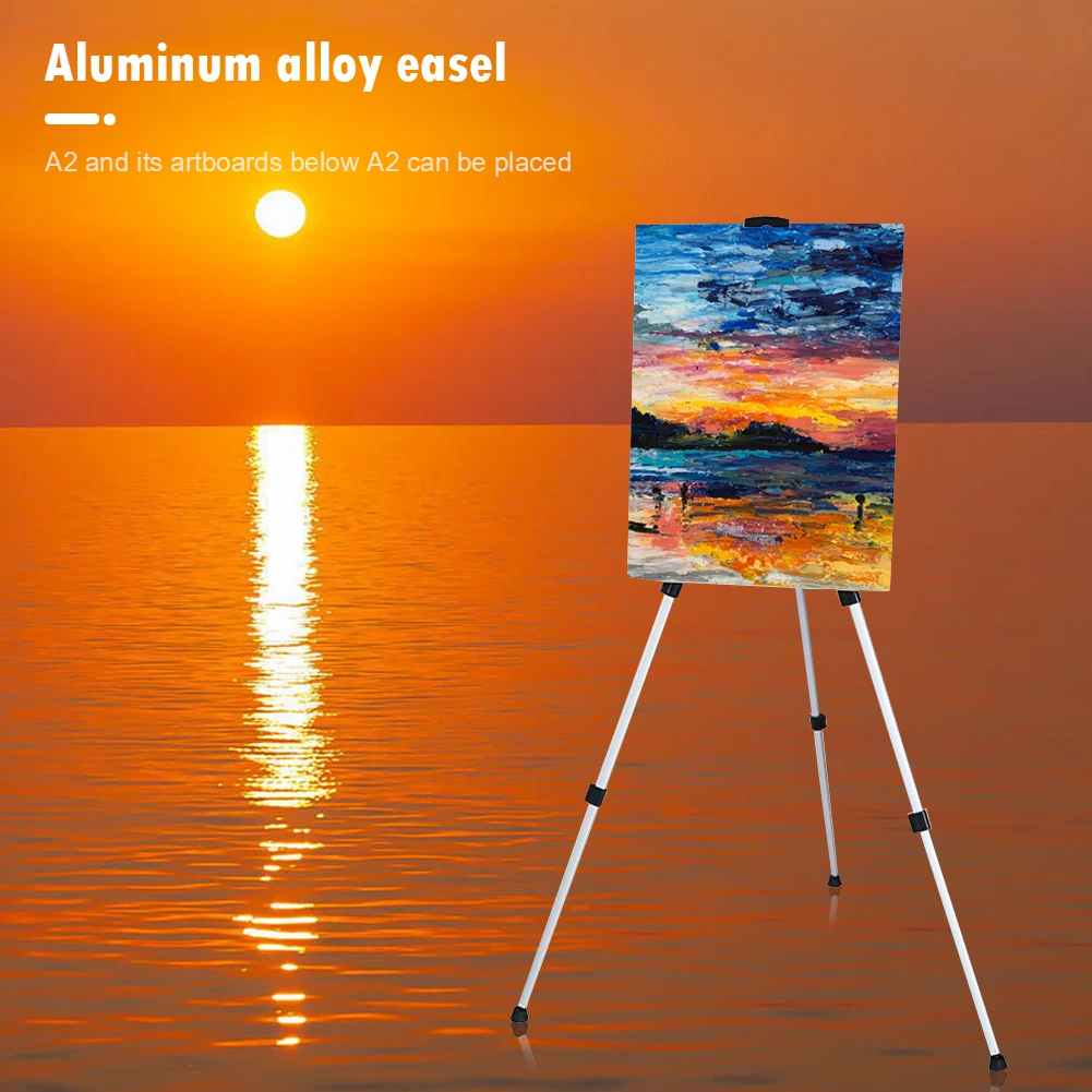 Aluminum Alloy Tripod Display Bracket Folding Telescopic Studio Painting Easel for Outdoor Travelling Accessories
Aluminum Alloy Tripod Display Bracket Folding Telescopic Studio Painting Easel for Outdoor Travelling Accessories