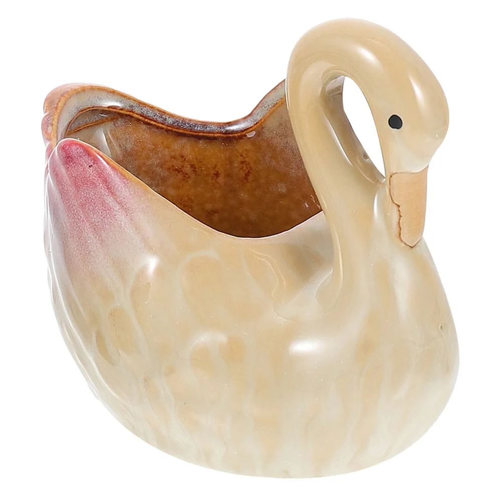 Decorative Succulent Pot Table Potted Plant Container Swan Figurine Desktop Decoration
Decorative Succulent Pot Table Potted Plant Container Swan Figurine Desktop Decoration