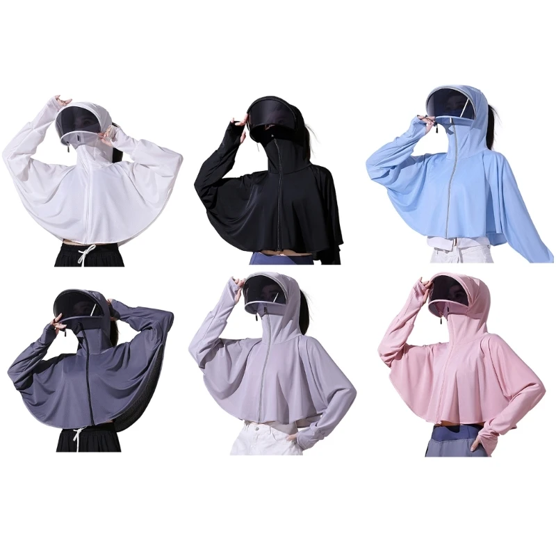 Solid Color UV-proof Coat Daily Casual Sunscreen Top Wearing Ice Silk Cool Summer Cycling Anti-Ultraviolet Clothing N7YD
Solid Color UV-proof Coat Daily Casual Sunscreen Top Wearing Ice Silk Cool Summer Cycling Anti-Ultraviolet Clothing N7YD