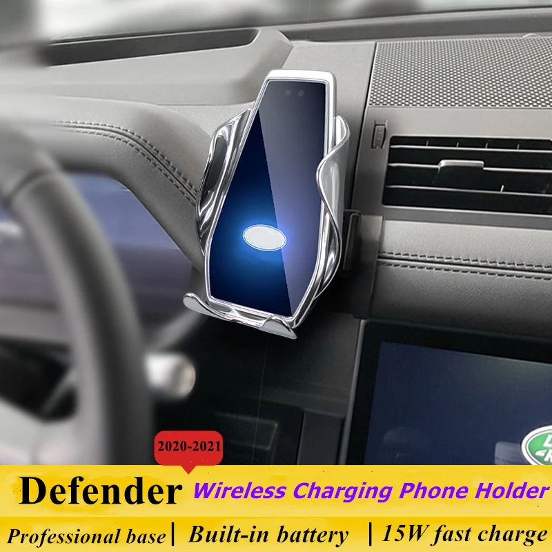 Dedicated for Land Rover Defender 2020-2021 Car Phone Holder 15W Qi Wireless Car Charger for iPhone Xiaomi Samsung Huawei
Dedicated for Land Rover Defender 2020-2021 Car Phone Holder 15W Qi Wireless Car Charger for iPhone Xiaomi Samsung Huawei