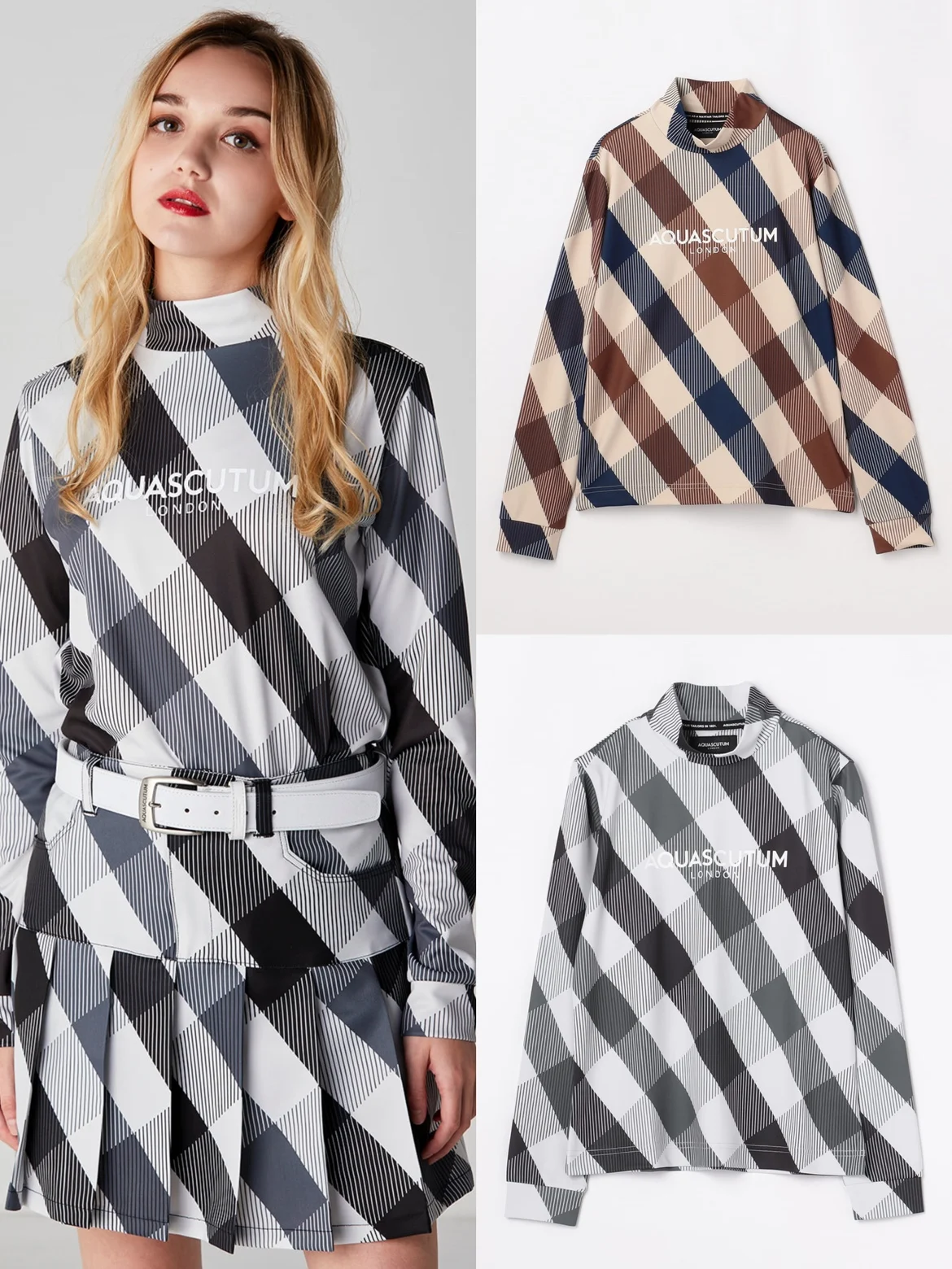 23 spring Japanese luxury brand checkered horizontal golf ladies long sleeve high collar bottoming coat quick drying
23 spring Japanese luxury brand checkered horizontal golf ladies long sleeve high collar bottoming coat quick drying