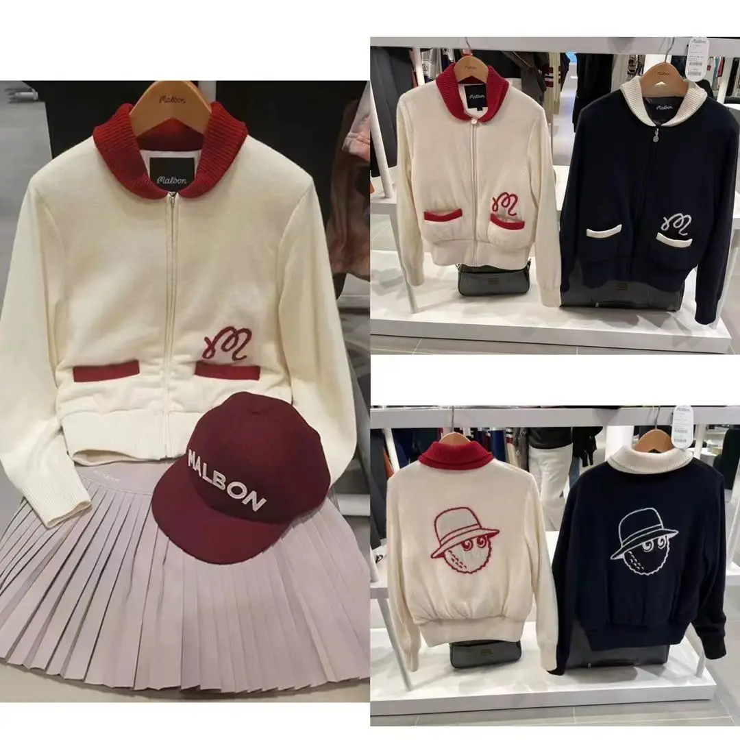 Autumn And Winter Women's Outer.2023 New Outdoor Sports Comfortable High-collar Knit Golf Cardigan 
Autumn And Winter Women's Outer.2023 New Outdoor Sports Comfortable High-collar Knit Golf Cardigan