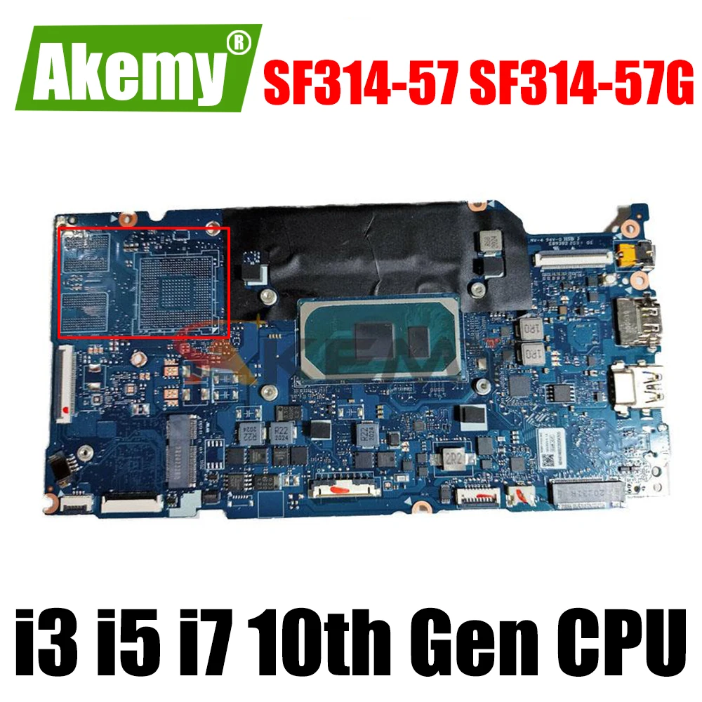For Acer Swift 3 SF314-57 SF314-57G SF514-54T SF514-54GT Laptop Motherboard Mainboard 8GB RAM I3-1005G1 i5-1035G4 i7-1065G7 CPU
For Acer Swift 3 SF314-57 SF314-57G SF514-54T SF514-54GT Laptop Motherboard Mainboard 8GB RAM I3-1005G1 i5-1035G4 i7-1065G7 CPU