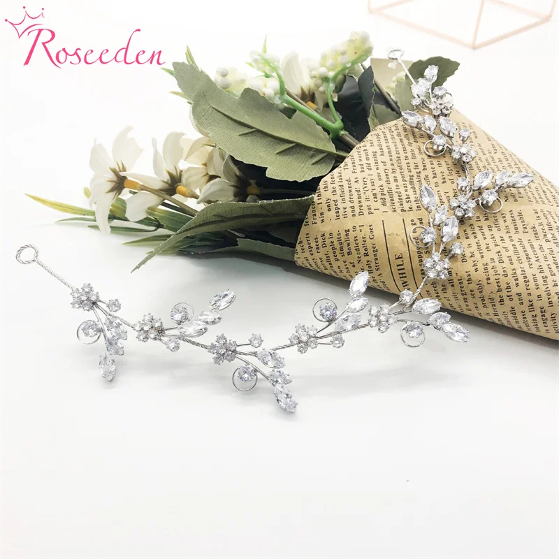 Bride Hair Jewelry Accessories Flower CZ Bridal Hair Vine New Design Zirconia Wedding Headband RE4301
Bride Hair Jewelry Accessories Flower CZ Bridal Hair Vine New Design Zirconia Wedding Headband RE4301