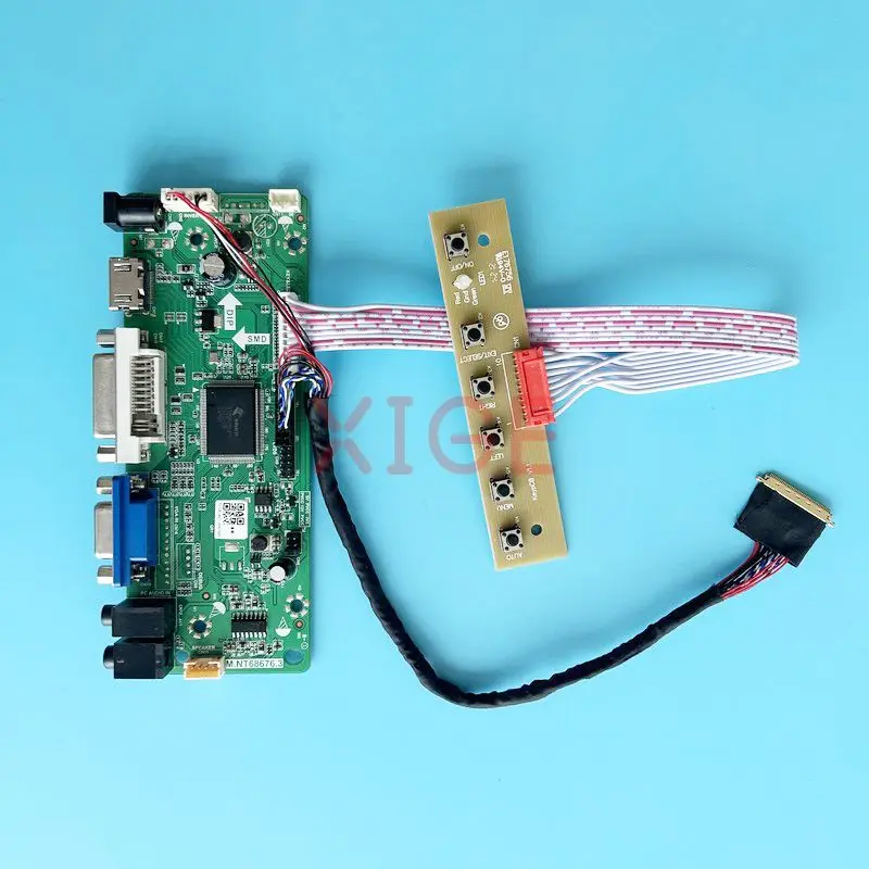 LCD Driver Controller Board Fit B140XW01 B140XW04 HDMI-Compatible Laptop Monitor Kit DIY 14" 1366*768 40-Pin LVDS DVI VGA Audio
LCD Driver Controller Board Fit B140XW01 B140XW04 HDMI-Compatible Laptop Monitor Kit DIY 14" 1366*768 40-Pin LVDS DVI VGA Audio